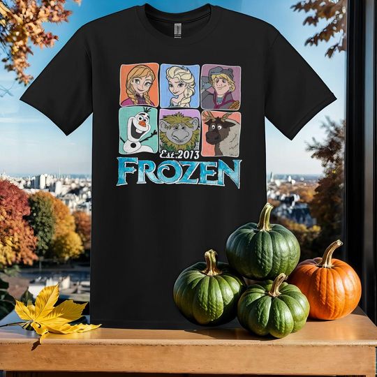 Discover disney frozen characters group T-Shirt Tshirt T Shirt Hoodie Unisex Men Women Kids (S-5XL) | Gildan Top for Boys & Girls SY372