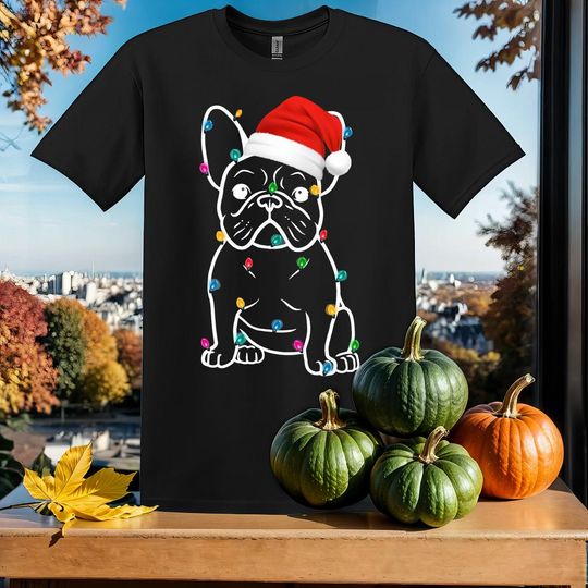 Discover Disney French Bulldog Christmas T-Shirt Tshirt T Shirt Hoodie Unisex Men Women Kids (S-5XL) | Gildan Top for Boys & Girls SY149