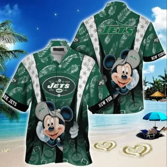 Discover New York Football Mickey Mouse Hawaiian Shirt, football Hawaiian Shirt