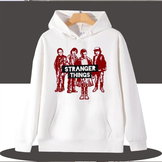 Stylish Stranger Things Printed Parent-Child Hoodies Unique Design Family Matching Sweatshirts for Casual Wear Perfect for Fans