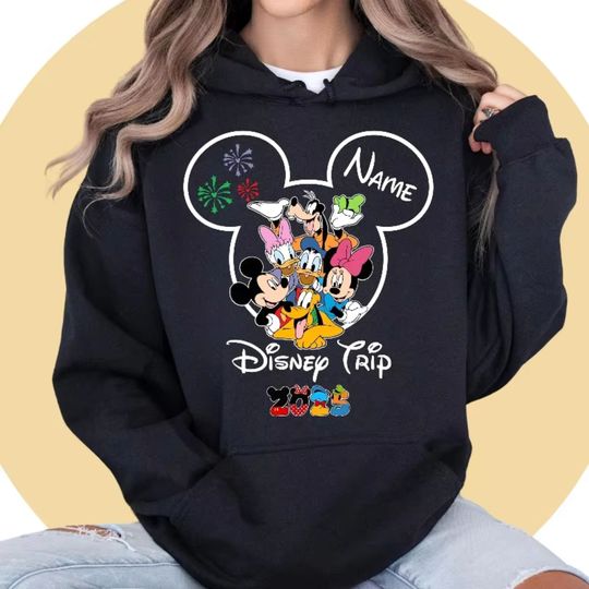 Discover Disney Trip Hoodie Personalisation Disney Women's Men Hoodie 2025 Disneyland Hoodie Disney Family Hoodie Disney Trip Hoodie