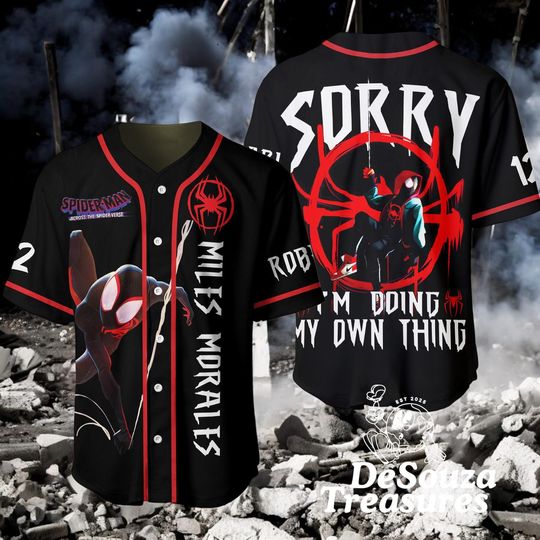 Discover Personalized Dark Spider Baseball Jersey, Custom Name Number Jersey