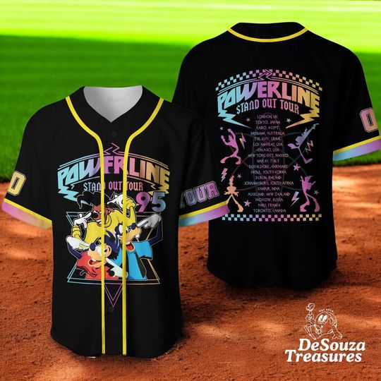 Discover Retro Pop Concert Baseball Jersey, Tour Graphic Inspired Team Shirt