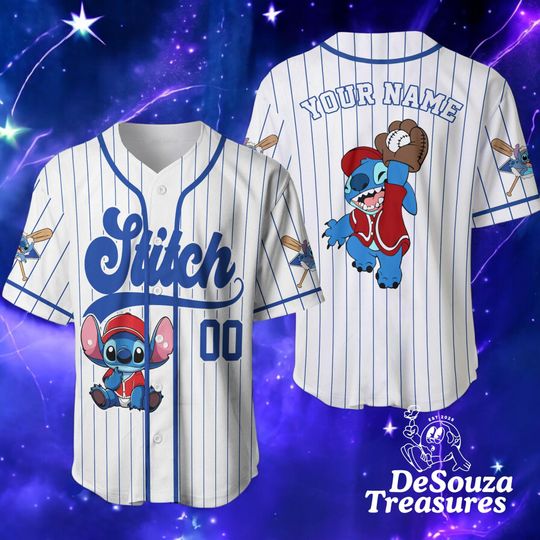 Discover Cute Alien Custom Name Baseball Jersey, Personalized Cartoon Shirt