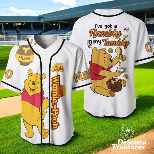 Discover Cute Honey Bear Baseball Jersey  Custom Name And Number