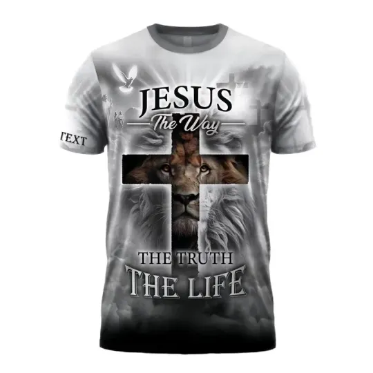 Discover Custom Jesus The Way The Truth And The Life 3D T-Shirt