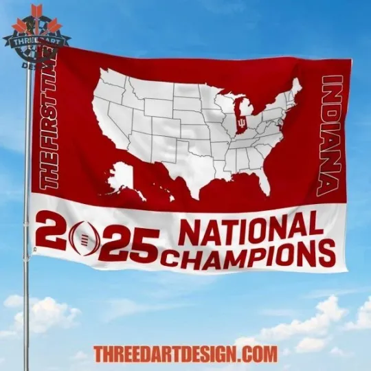 Discover Hoosiers National Champions Flag