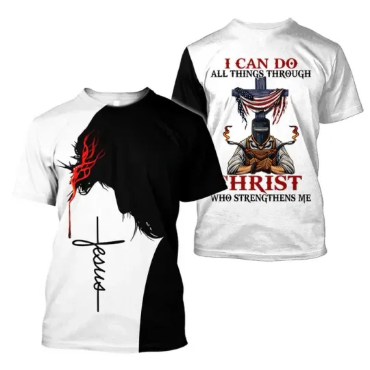 Discover Jesus Welder Jesus Christian 3D T-Shirt