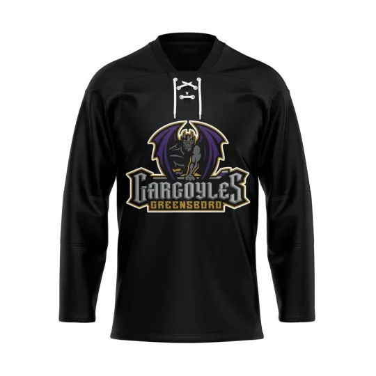 Discover Personalize Greensboro Gargoyles Lace Hockey Shirt Men's Fan Gear Christmas Gift