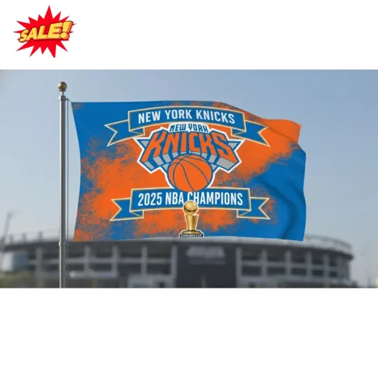 Discover New York Knick 2025 Champions Flag