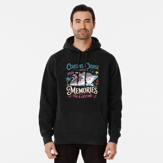 Discover Cousin Cruise 2026 Making Memories For A Lifetime  Pullover Hoodie