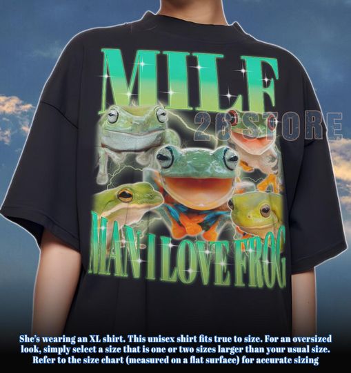 Discover Man I Love Frogs Shirt, Funny Frog Meme Graphic Tee, Vintage Bootleg Y2K Style Shirt, Retro Frog Lover T-Shirt, Gift for Toad Fans Shirt