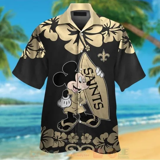 Discover New Orleans Football Mickey Mouse Hawaiian Shirt For Fans