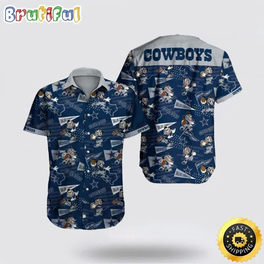 Discover football Dallas Hawaiian Shirt Football Logo Mickey Mouse