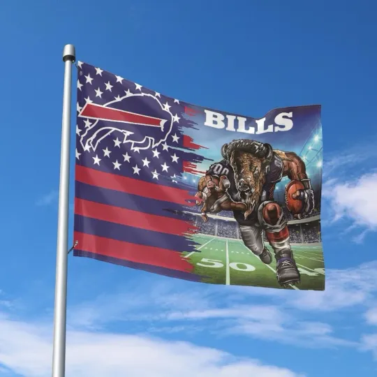 Discover Buffalo Fans Football Team Flag Banner
