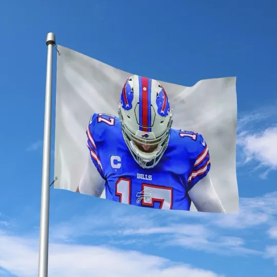 Discover Buffalo Fans Football Team Allen 17 Flag Banner