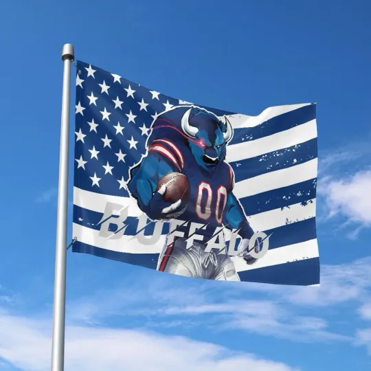 Discover Buffalo Fans Football Team Flag Banner