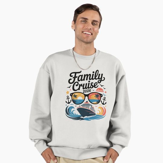 Discover Family Cruise 2026 Premium Oversized Sweatshirt