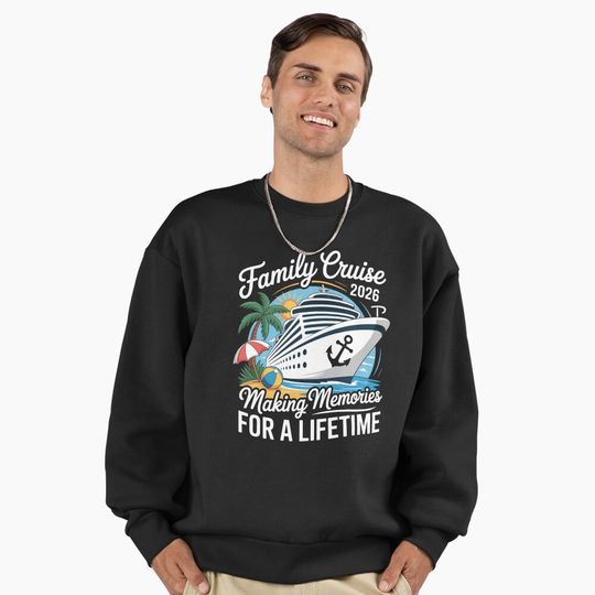 Family Cruise Vacation 2026 Making Memories for a Lifetime Premium Oversized Sweatshirt