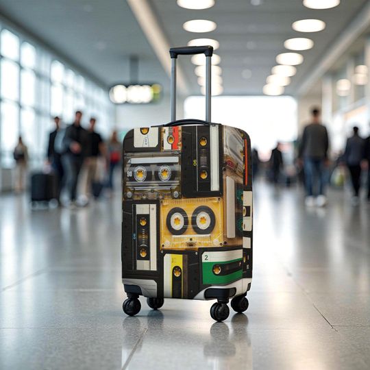 Discover Personalized Retro Luggage Cover