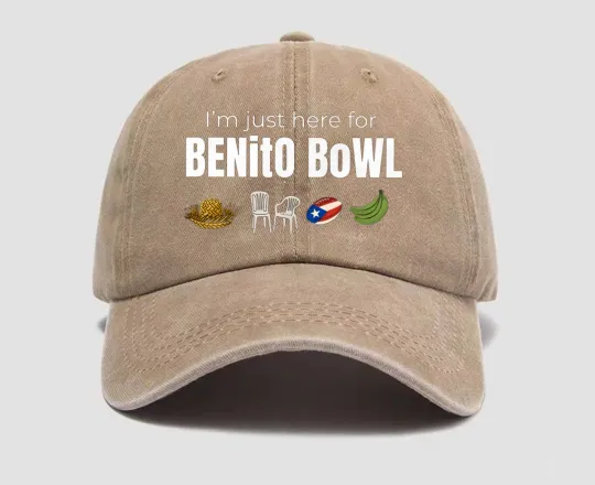 Discover Here for The Benito Bowl Hat Dad Cap, Half Time Performance Baseball Hat