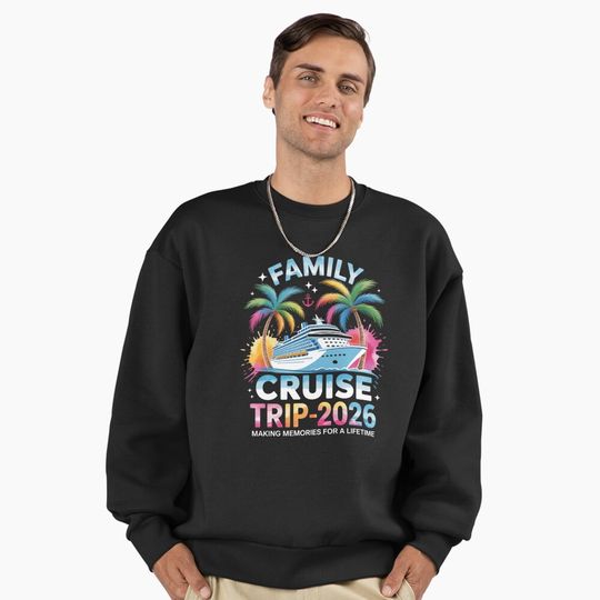 Family Cruise Trip 2026 Making Memories for a Lifetime Premium Oversized Sweatshirt