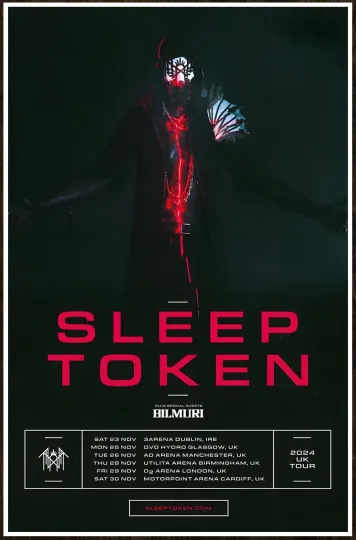 Discover Sleep Token UK Tour 2024 Premium Matte Vertical Poster Limited Edition