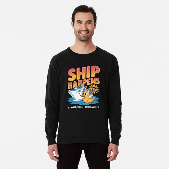 Discover My first cruise Bahamas 2026 - new cruiser - cruise newbie - family cruise Bahamas 2026 - cruise squad matching - cruise vacation family - Bahamas pun - cruise joke vacation - retirement cruise 2026 Lightweight Sweatshirt
