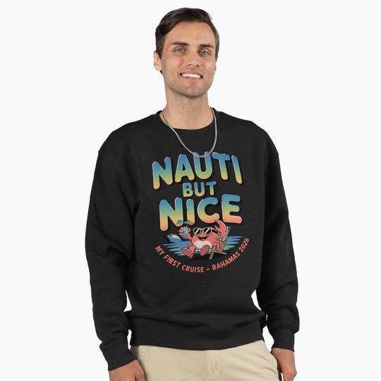 Discover My first cruise Bahamas 2026 - new cruiser - cruise newbie - family cruise Bahamas 2026 - cruise squad matching - cruise vacation family - Bahamas pun - cruise joke vacation - retirement cruise 2026 Pullover Sweatshirt