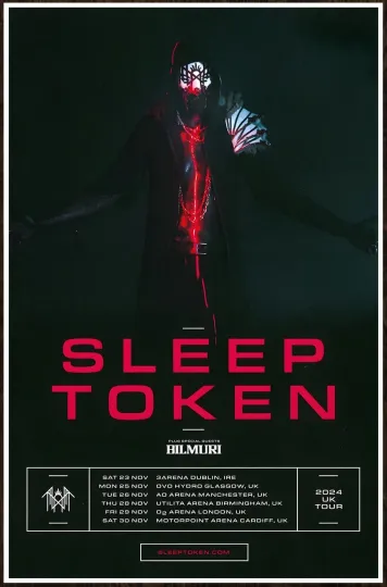 Discover Sleep Token UK Tour 2024 Premium Matte Vertical Poster RARE Edition