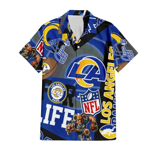 Discover Los Angeles Football For Life Summer Aloha Unisex Hawaiian Shirt