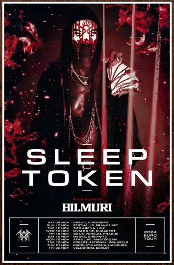 Discover Sleep Token Euro Tour 2024 Limited Edition Poster - Premium Matte Vertical, Progressive Metal & Hard Rock