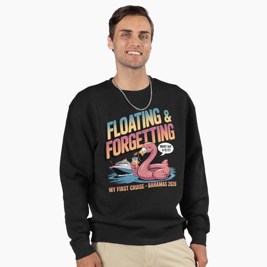 Discover My first cruise Bahamas 2026 -  island life humor - cruise drinking team - party cruise 2026 - Bahamas booze cruise - friends cruise trip - Bahamas besties cruise - group vacation 2026 Pullover Sweatshirt