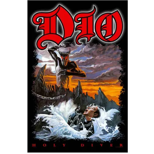 Discover Dio Holy Diver Fabric Poster Wall Banner Vertical Textile Poster