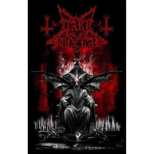 Discover Dark Funeral Baphomet Poster Flag Textile Fabric Wall Banner Official Merch