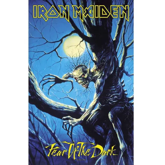 Discover Iron Maiden Fear Of The Dark Vertical Poster Wall Banner Textile Fabric