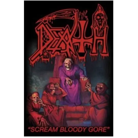 Discover Death Scream Bloody Gore Fabric Poster Vertical Premium Matte Poster Home & Living