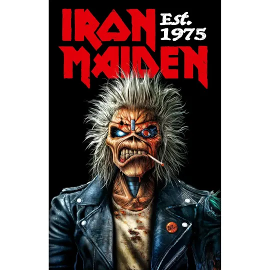 Iron Maiden Est 1975 Poster Fabric Wall Banner Vertical Poster