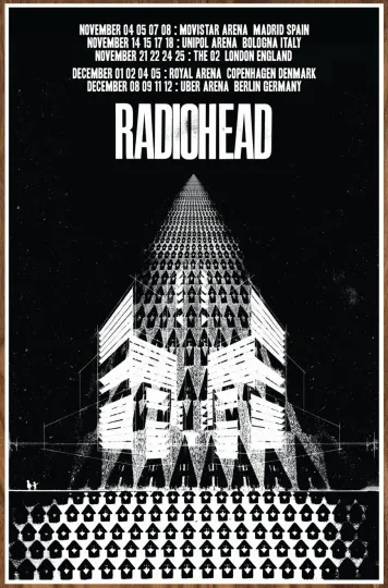 Radiohead UK EU Tour 2025 Premium Matte Vertical Poster Thom Yorke The Smile