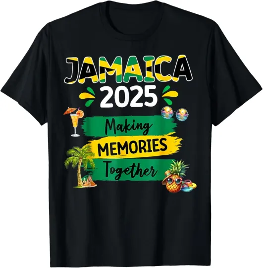 Discover Jamaica 2025 Vacation Trip Matching Family Squad Unisex T-Shirt