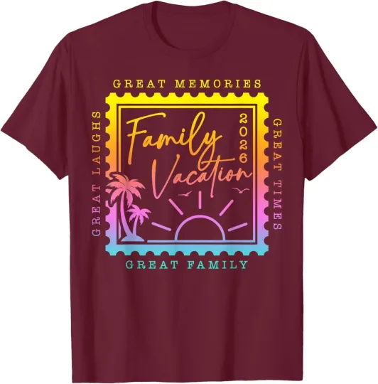 Discover Family Vacation 2026 Summer Vacation Matching Family Reunion T-Shirt