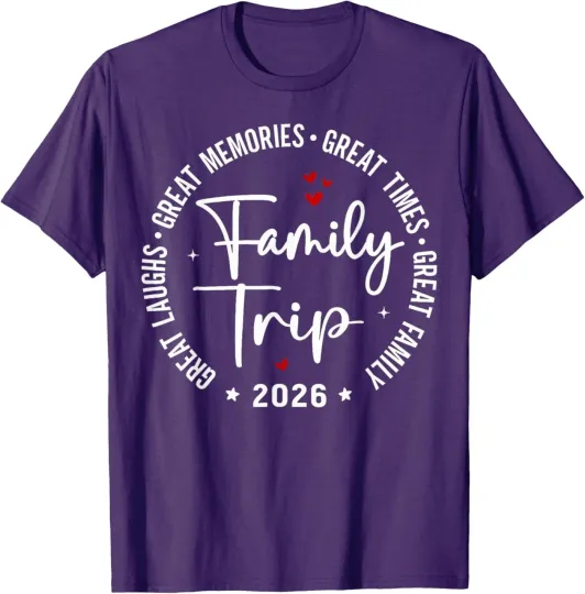 Discover Family Trip Vacation 2026 Matching Summer Group T-Shirt