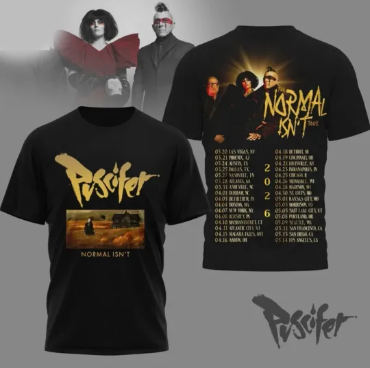 Discover Puscifer Normal Isnt Tour 2026 3D Shirt Rock Concert Fan Gift GE565
