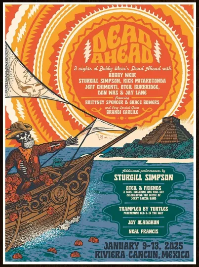 Bobby Weir Dead Ahead 2025 Ltd Edition Vertical Poster Grateful Dead & Company