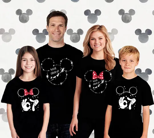 Discover Family Vacation Trip to disney Matching Shirts, Never grow up, 6 7 meme shirts