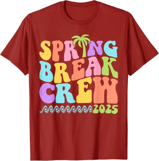 Discover Spring Break Crew 2025 Matching Family Group Vacation Unisex T-Shirt