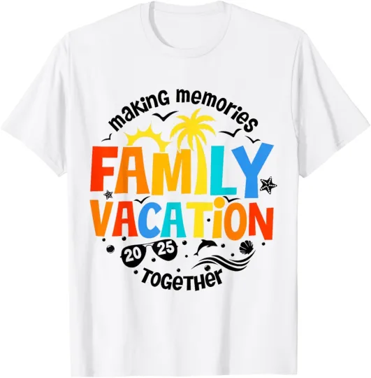 Discover Beach Family Vacation 2025 Matching Summer Trip Shirt Unisex T-Shirt