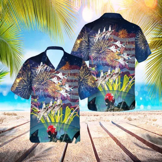 US Air Force Thunderbirds Hawaiian Shirt Patriot Day Gift for Summer
