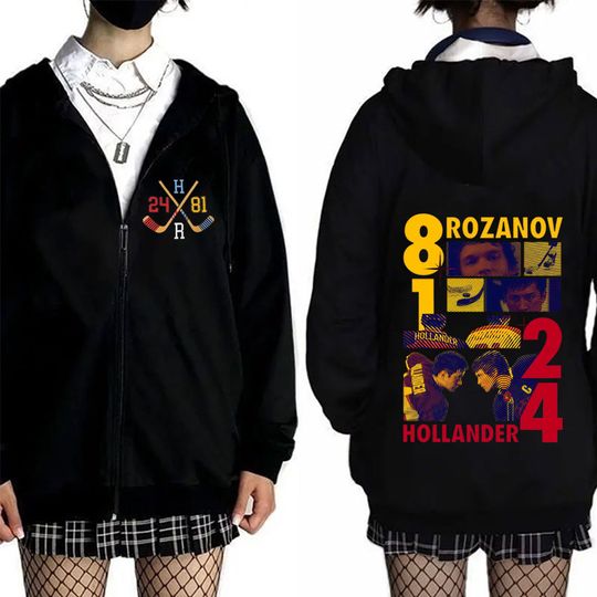 Discover Heated Rivalry Shane Hollander‌ Ilya Rozanov Hollanov 2481 Zipper Hoodie Men Women Vintage Streetwear Male Fashion Zip Up Jacket