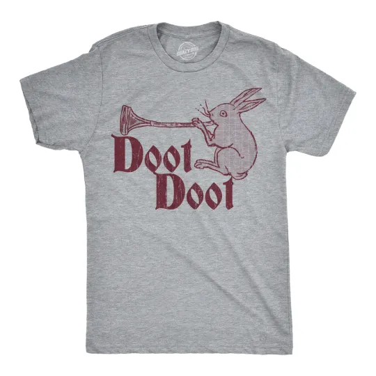 Discover Mens Funny T Shirts Doot Doot Sarcastic Retro Trumpet Graphic Novelty Tee For